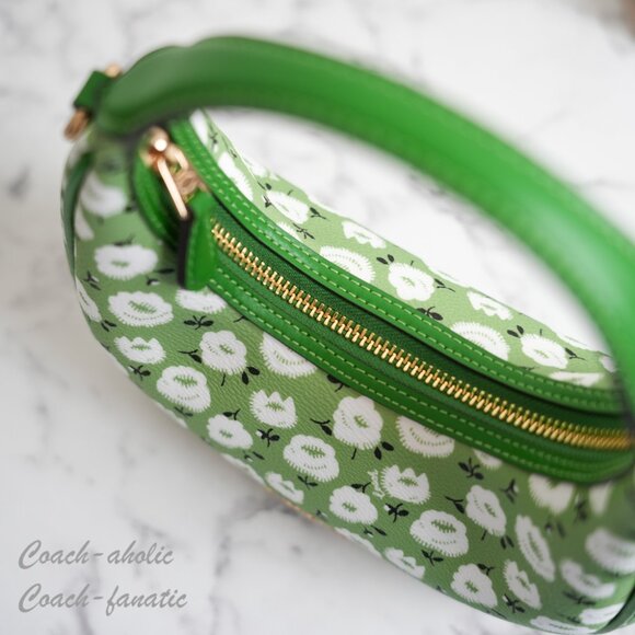 NWT Coach CBI58 Carmen Mini Crossbody Bag & CBL79 Zip Card Case With Floral SET - Picture 9 of 16